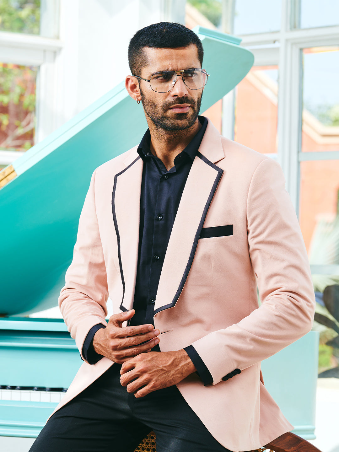 Buy MR BUTTON Black Velvet Single Day Blazer Men India Buy MR BUTTON Black Velvet Single Day Blazer Men India