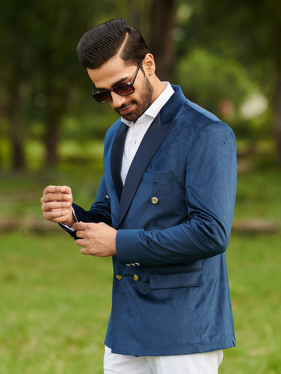 Men's Double Breasted Blazer Men's Blazers Mr Button – MR BUTTON