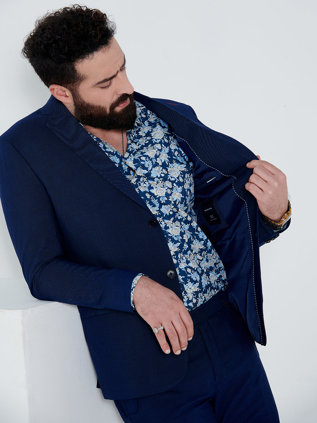 Royal blue deals floral blazer