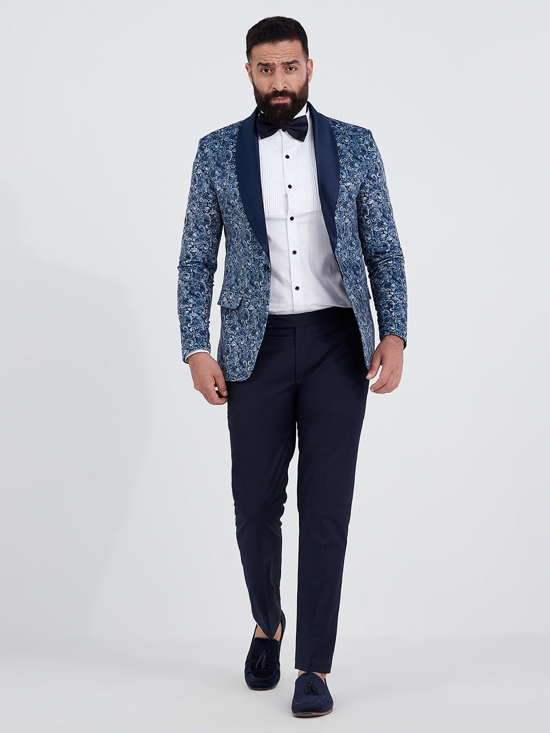 Floral Blueberry Blazer
