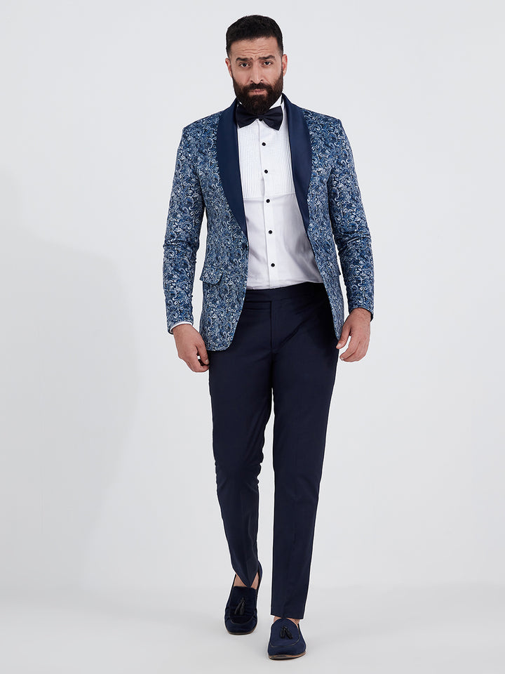 Floral Blueberry Blazer