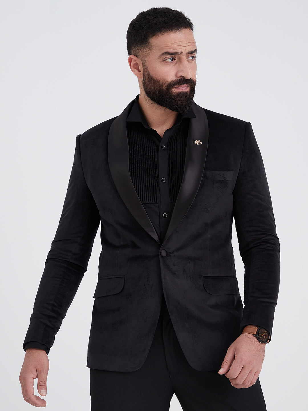 Black blazer clearance with design