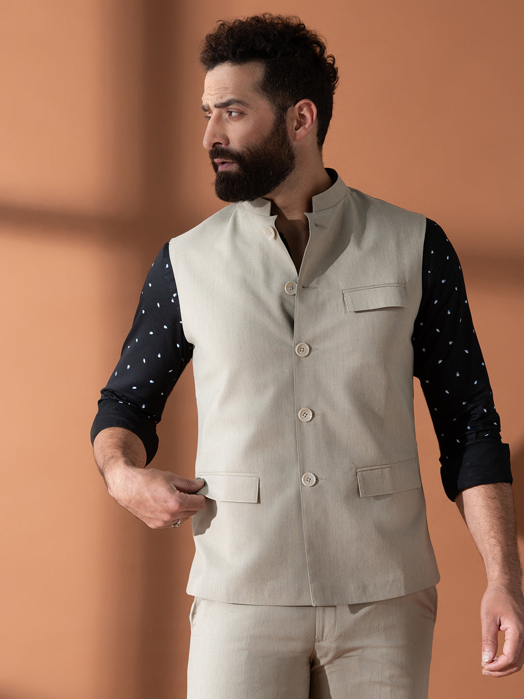 formal dress with nehru jacket The Regal Centaur Nehru Jacket 44