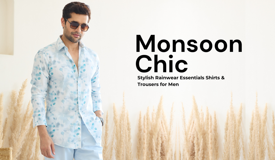 Monsoon Chic: Stylish Rainwear Essentials Shirts & Trousers for Men