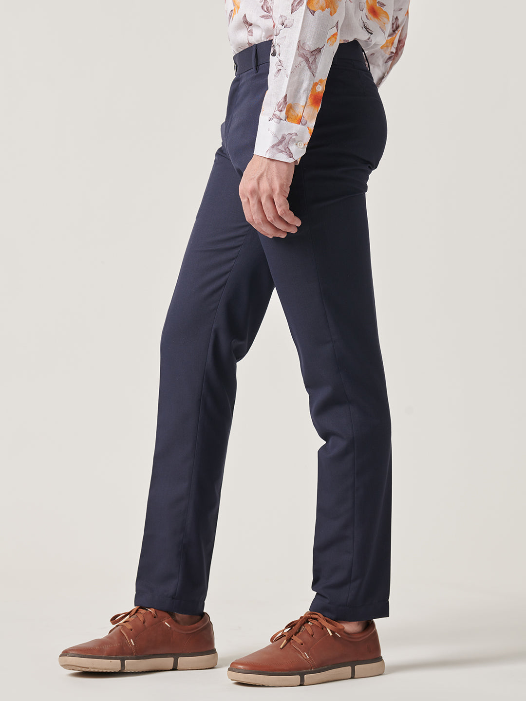 Buy Men's Beige Regular Fit Formal Trousers Online In India At Discounted  Prices