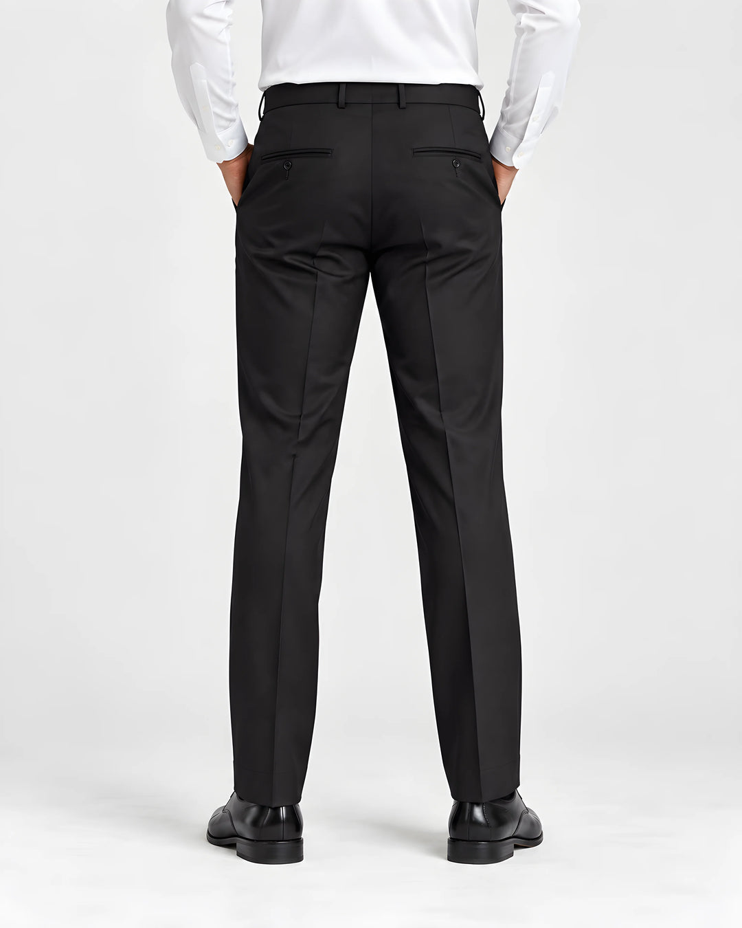 Coffee Slim Fit Plain Expendible Trouser