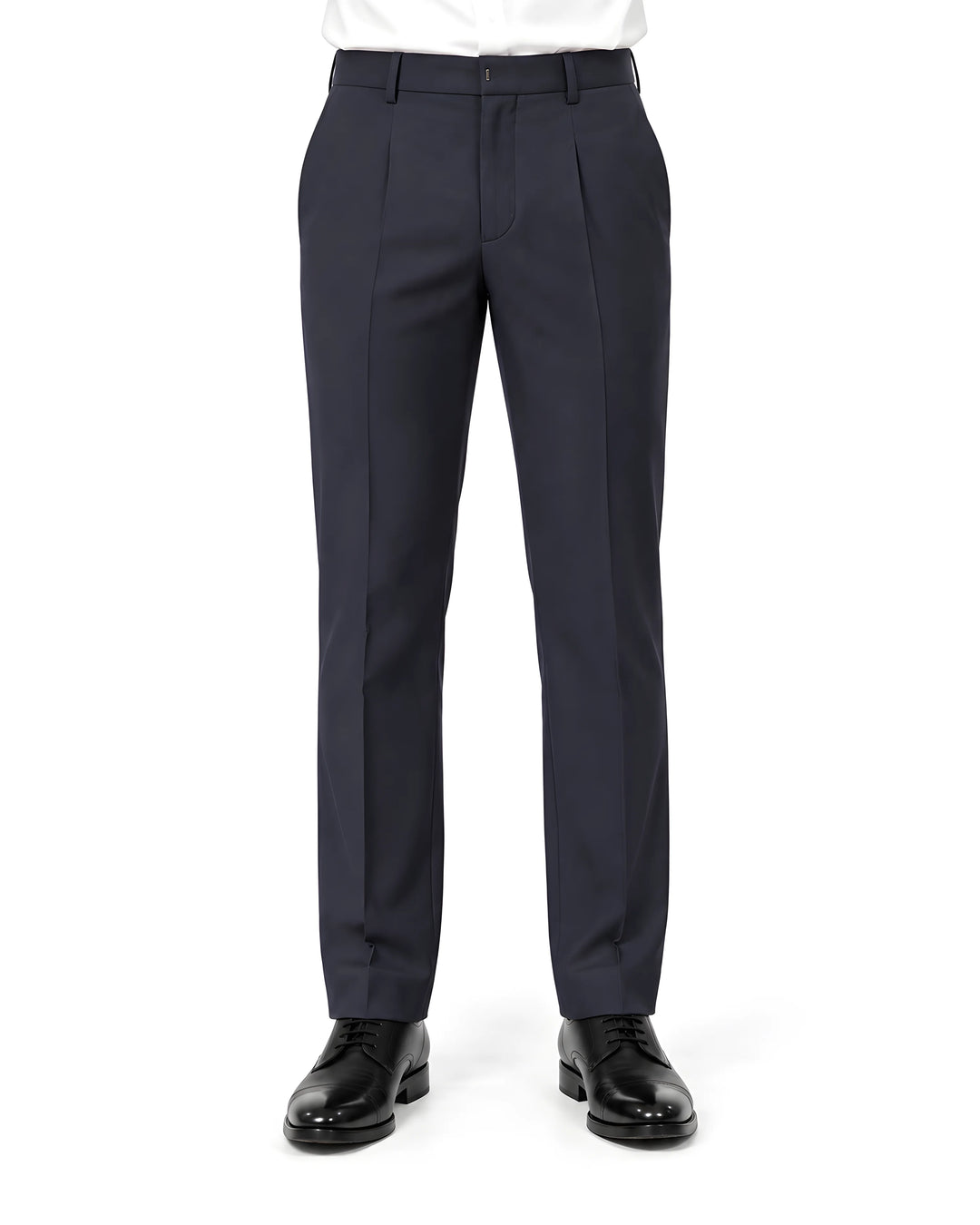 Coffee Slim Fit Plain Expendible Trouser