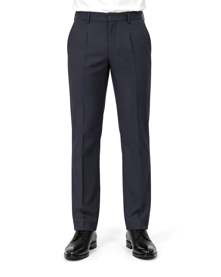 Coffee Slim Fit Plain Expendible Trouser