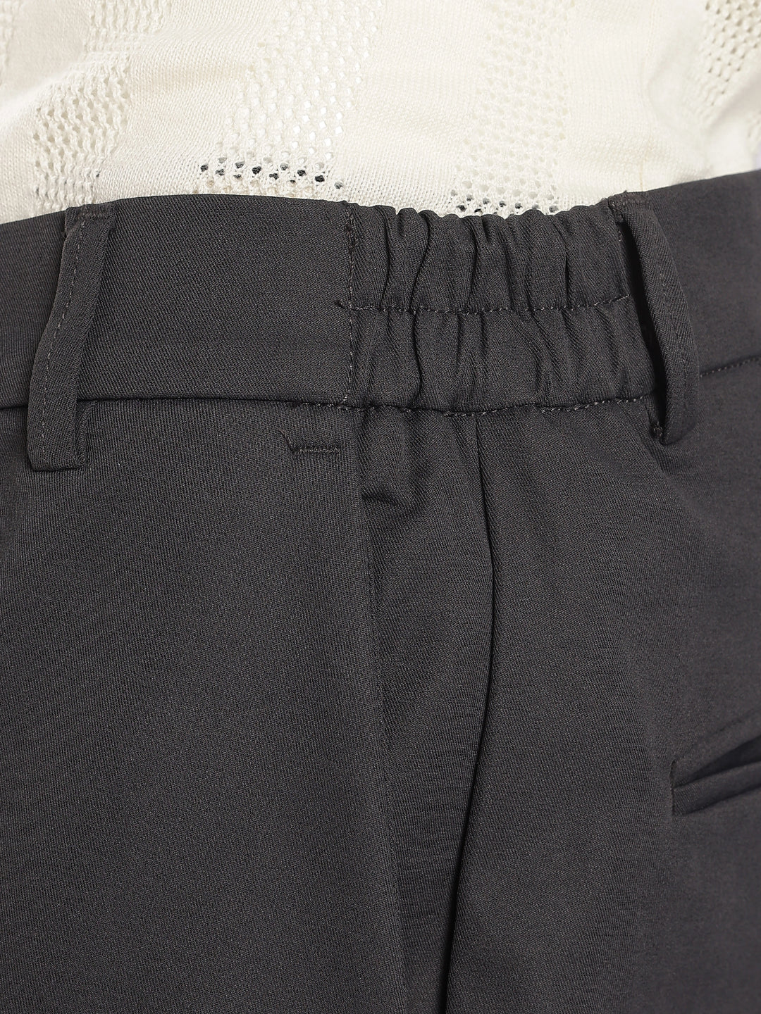 Dark Grey Regular Fit Travel Pant