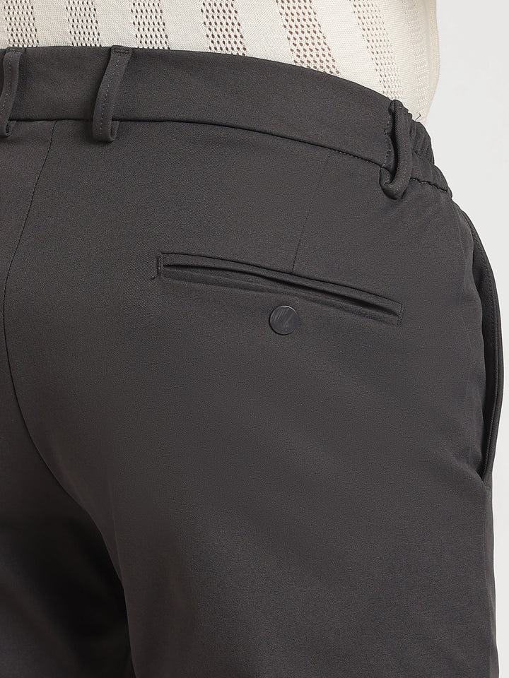 Dark Grey Regular Fit Travel Pant