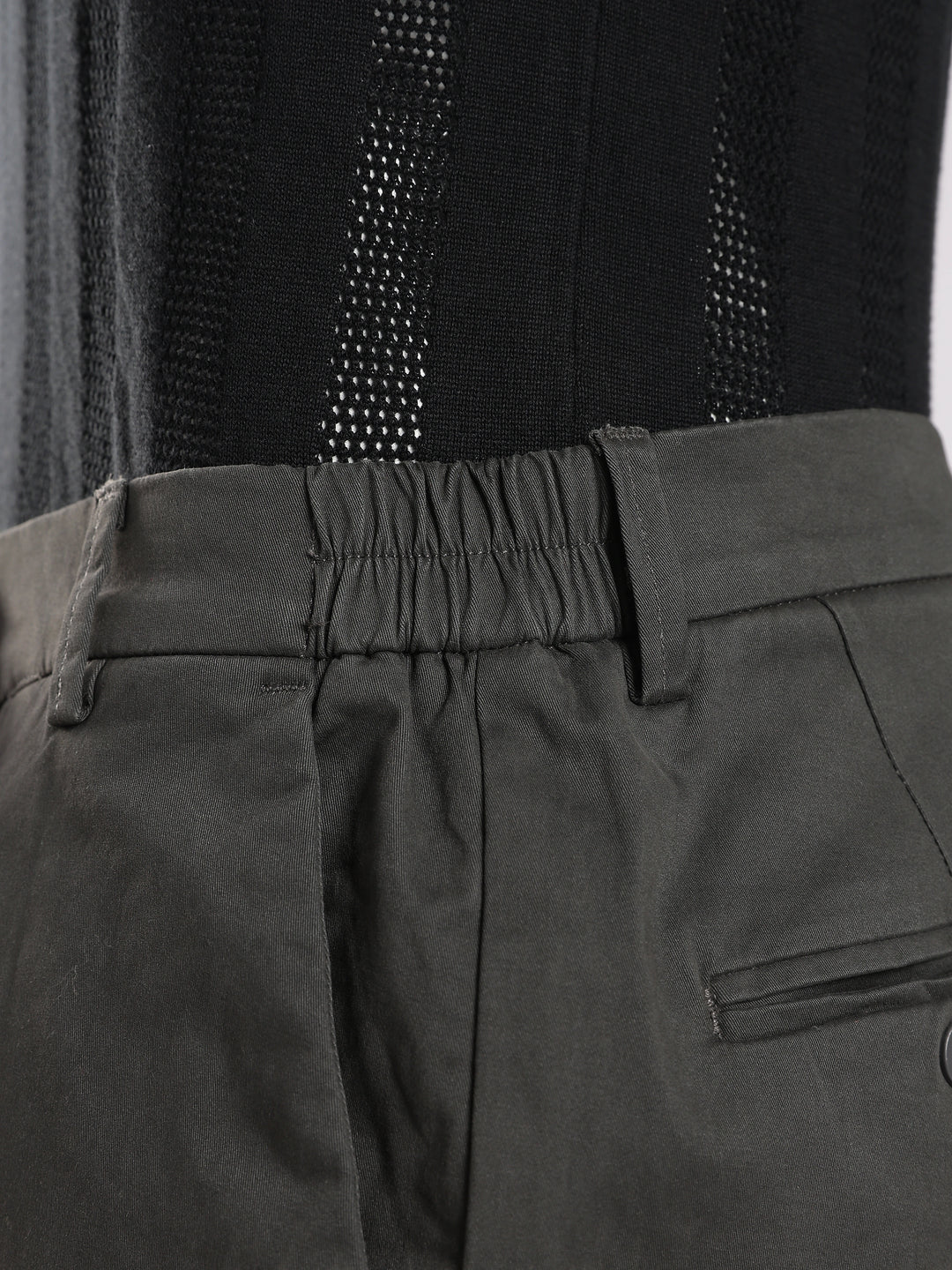 Brown Cotton Travel Pant