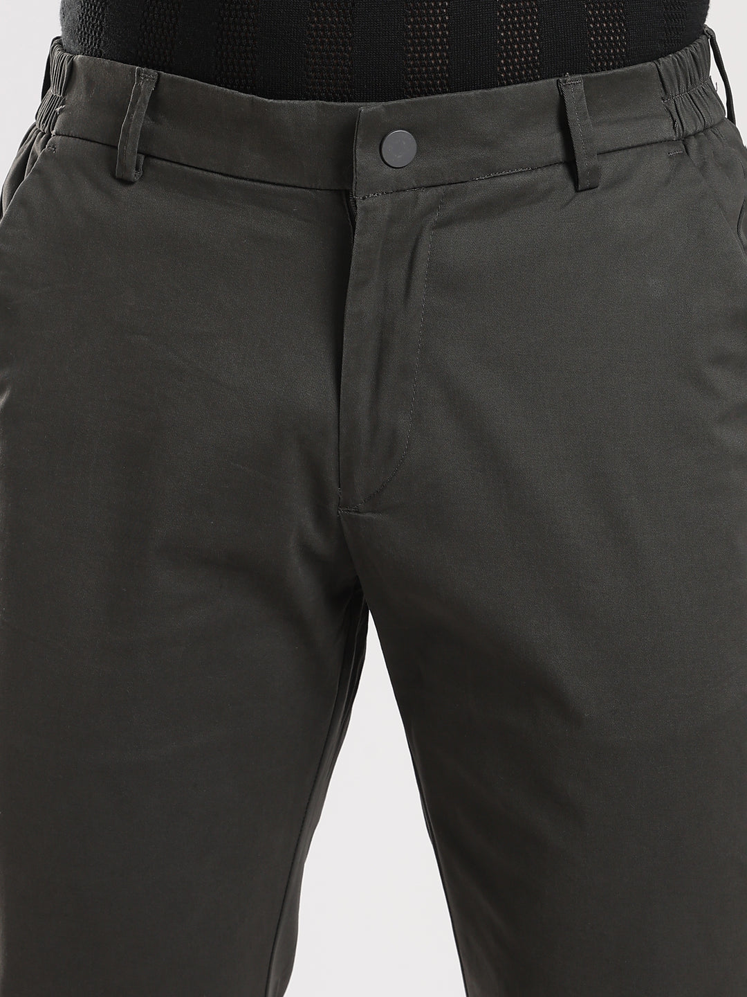 Brown Cotton Travel Pant