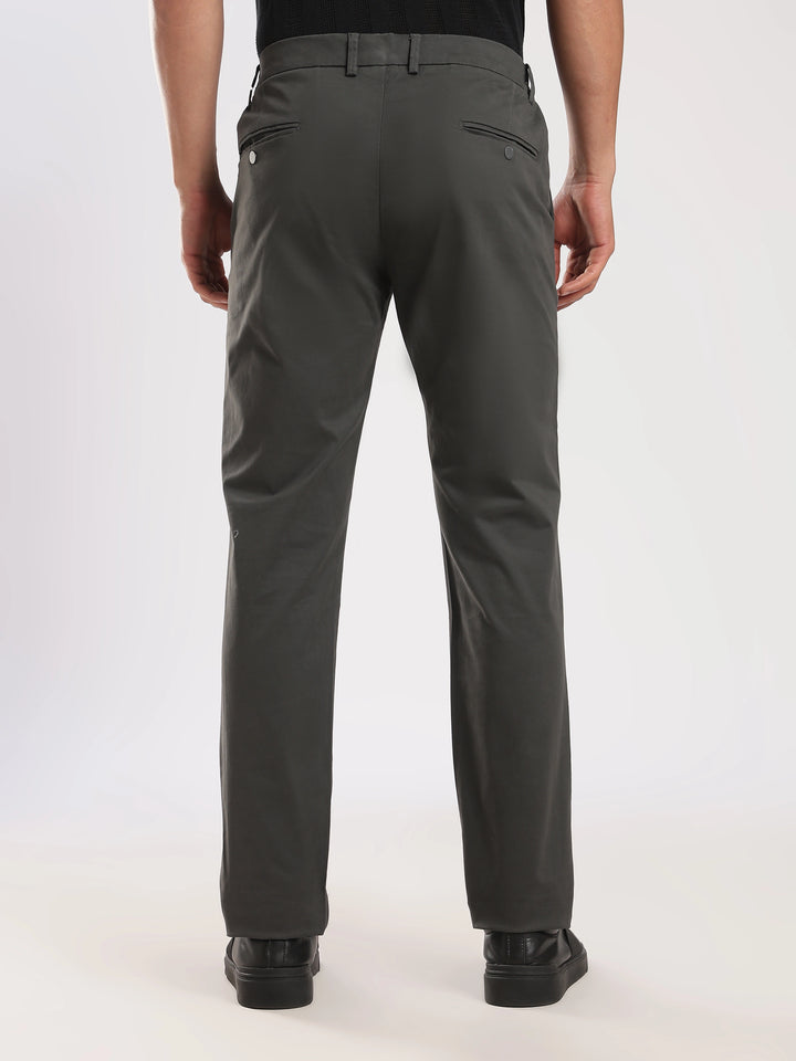 Brown Cotton Travel Pant