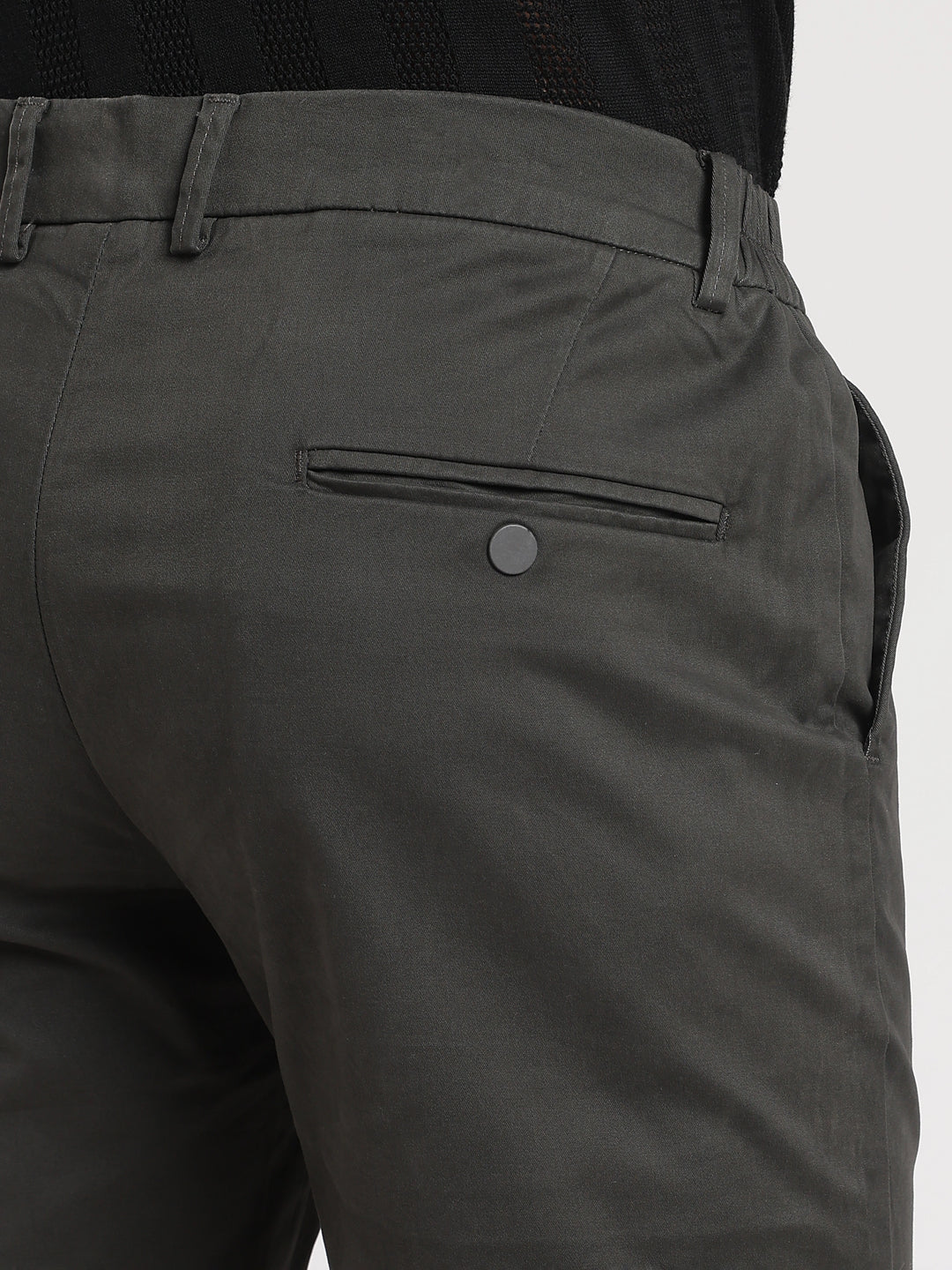 Brown Cotton Travel Pant