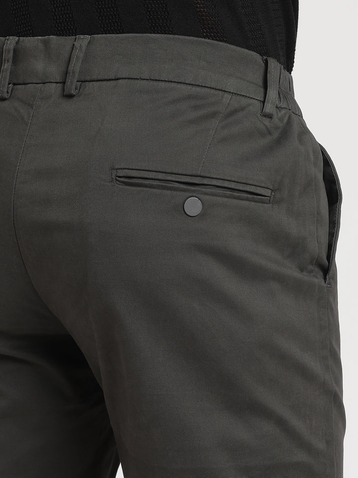 Brown Cotton Travel Pant