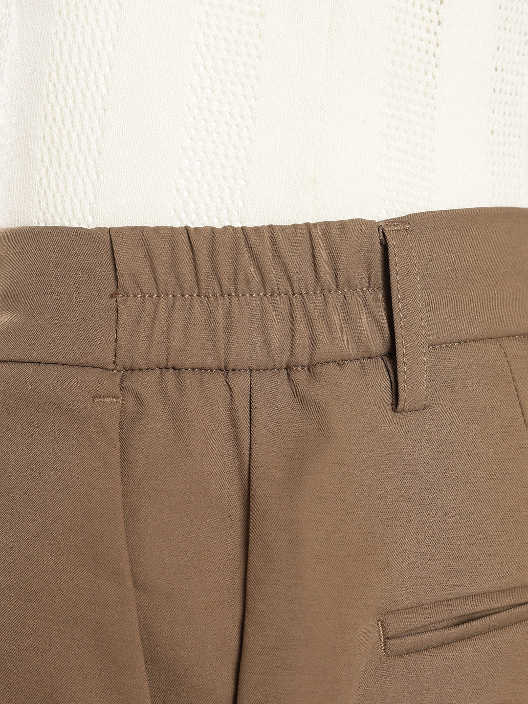 Brown Regular Fit Travel Pant