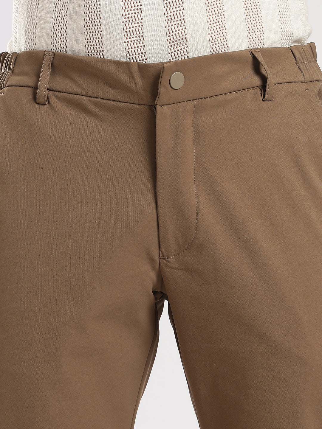 Brown Regular Fit Travel Pant