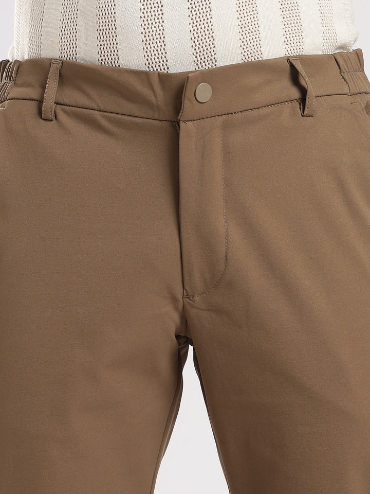 Brown Regular Fit Travel Pant
