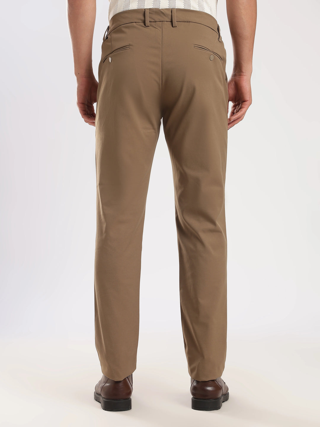 Brown Regular Fit Travel Pant