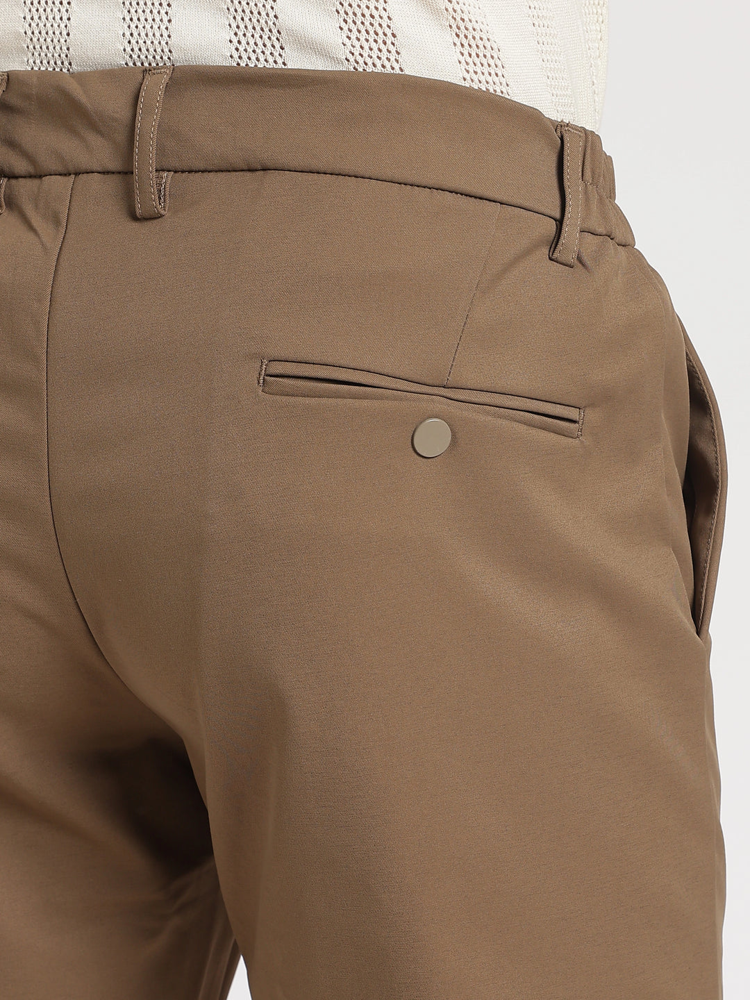 Brown Regular Fit Travel Pant
