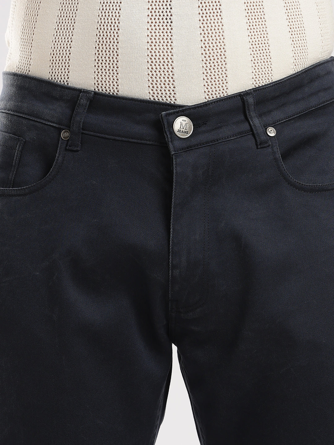 Navy Cotton Travel Pant
