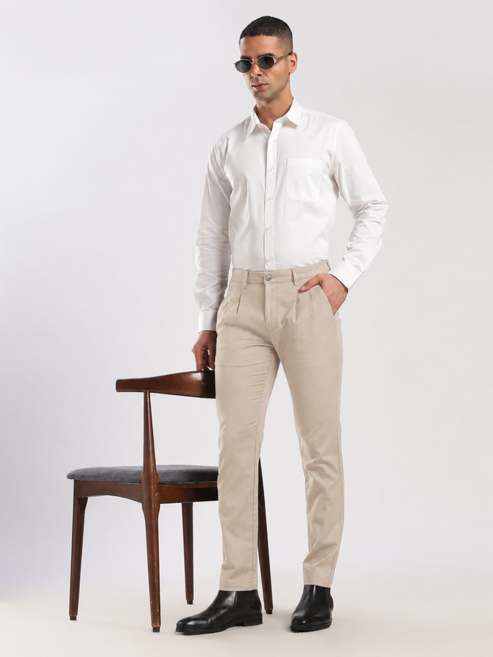 Khaki Linen Trouser