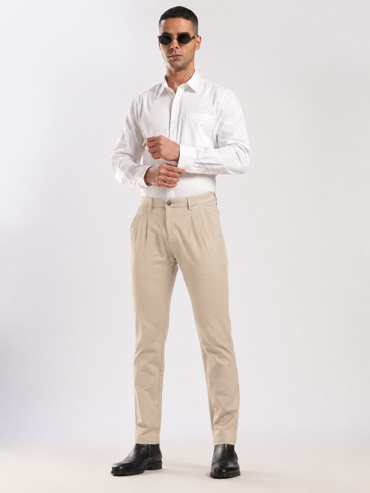 Khaki Linen Trouser