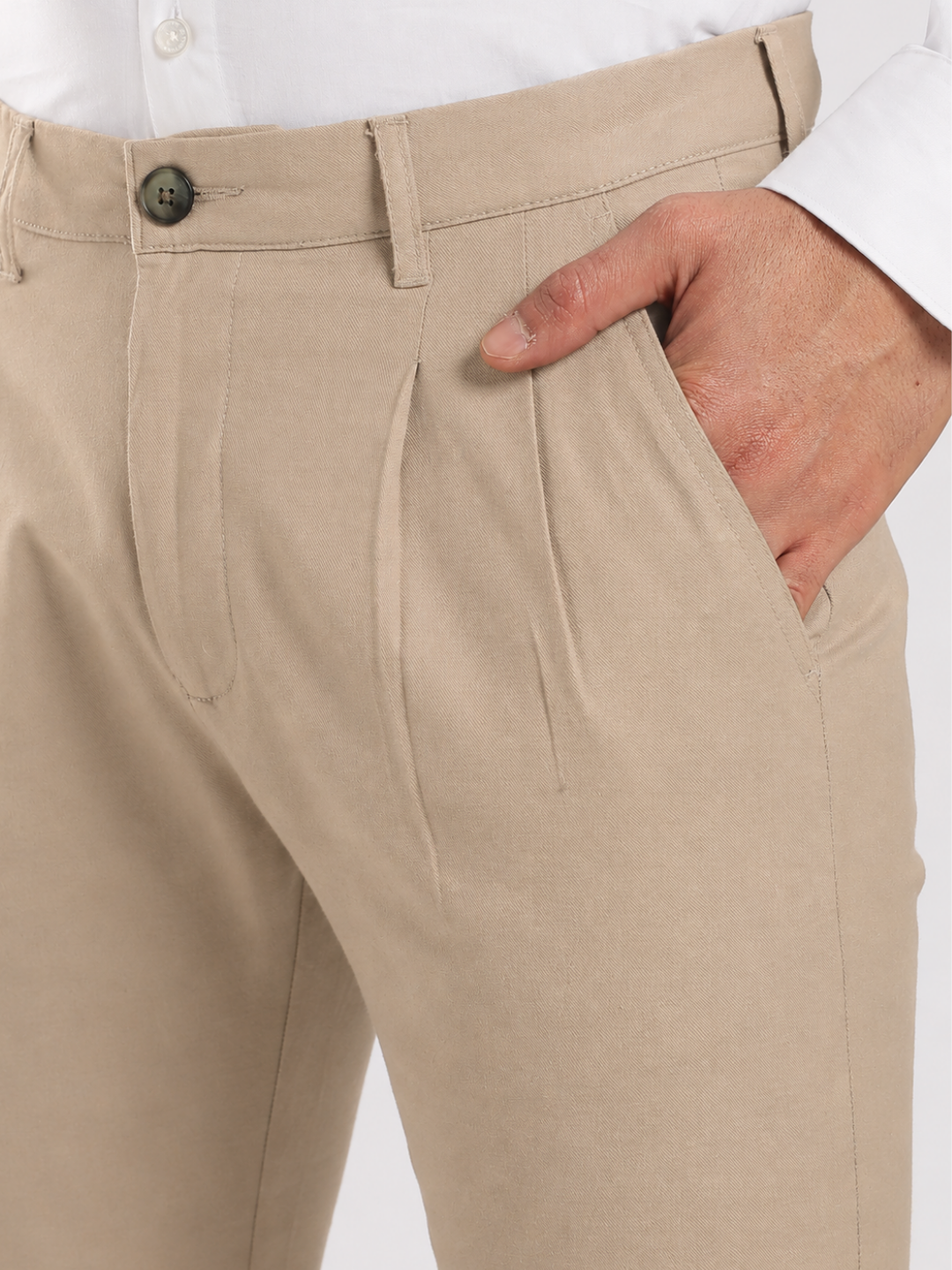 Khaki Linen Trouser