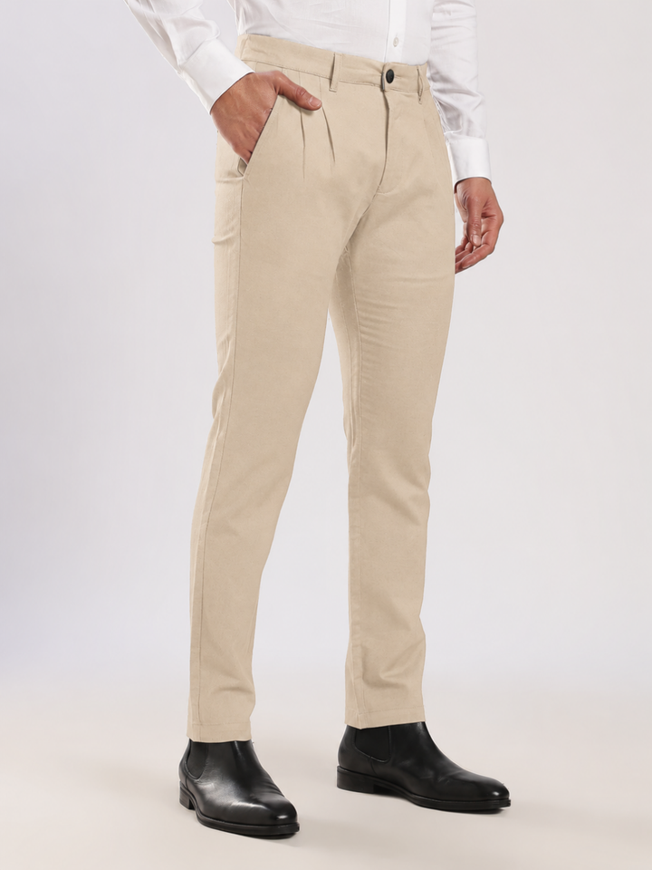 Khaki Linen Trouser