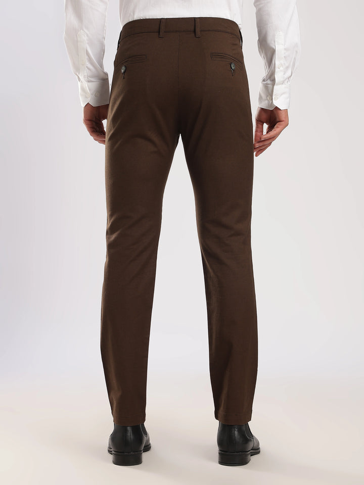 Coffee Cotton Linen Trouser
