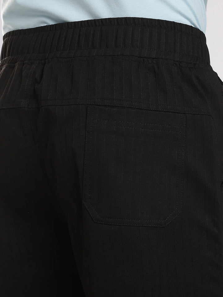 Black Relaxed Fit Travel Pant