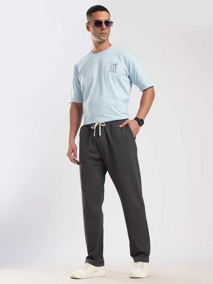 Dark Grey Relaxed Fit Travel Pant