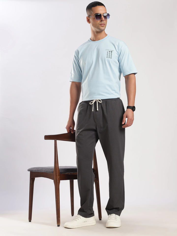 Dark Grey Relaxed Fit Travel Pant