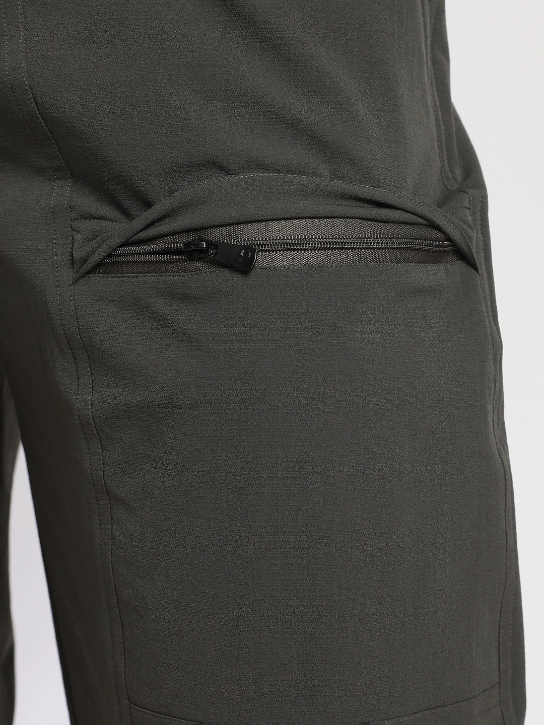Olive Poly Relaxed Fit Travel Pant