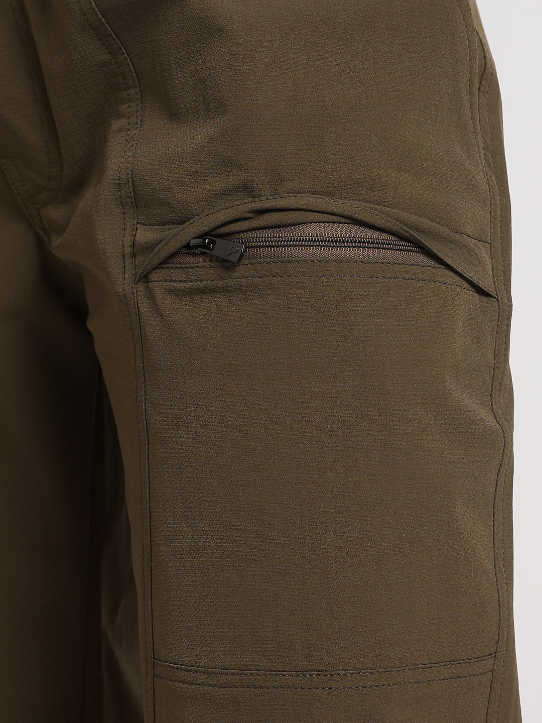 Khaki Relaxed Fit Travel Pant