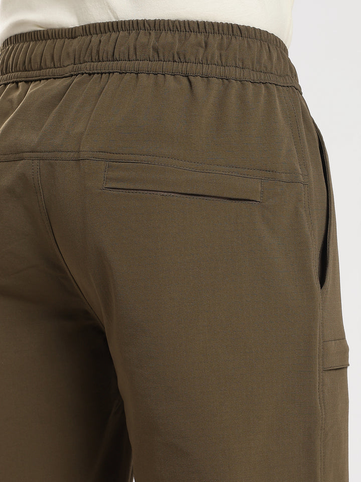 Khaki Relaxed Fit Travel Pant