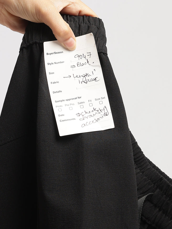 Dark Grey Nylon Relaxed Fit Travel Pant