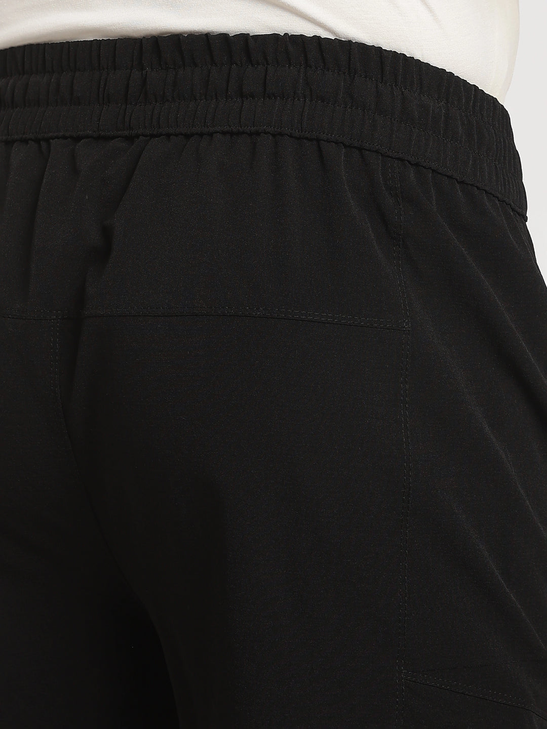 Dark Grey Nylon Relaxed Fit Travel Pant