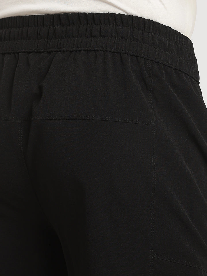 Dark Grey Nylon Relaxed Fit Travel Pant