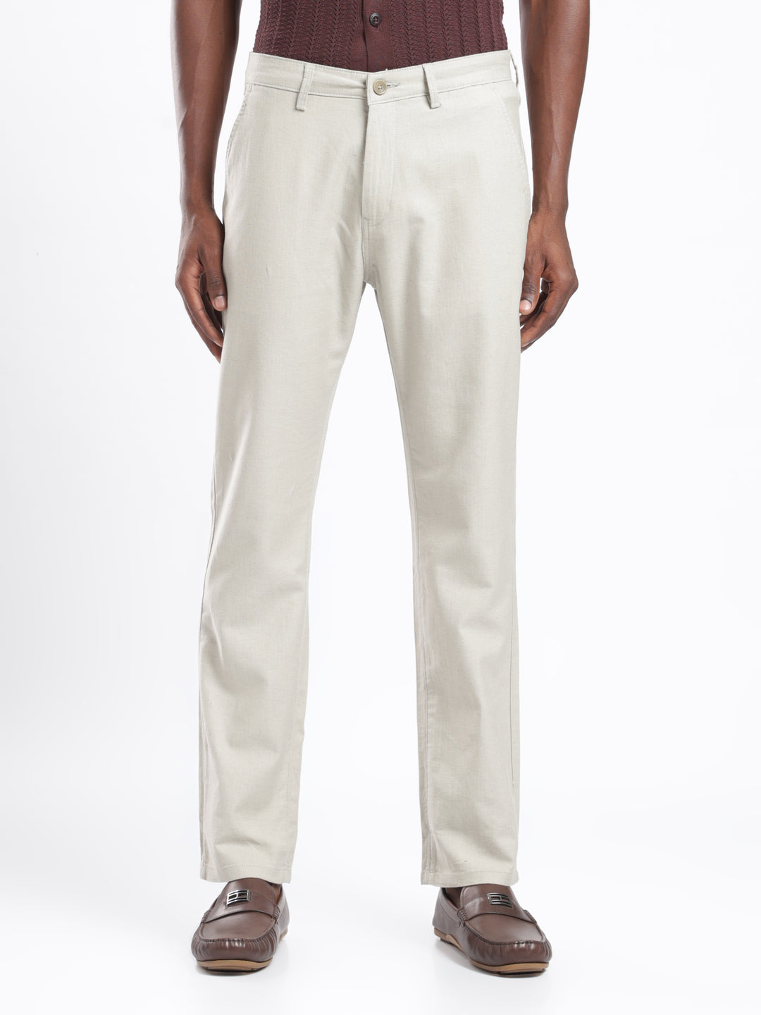 Pastel Green Cotton Linen Trouser