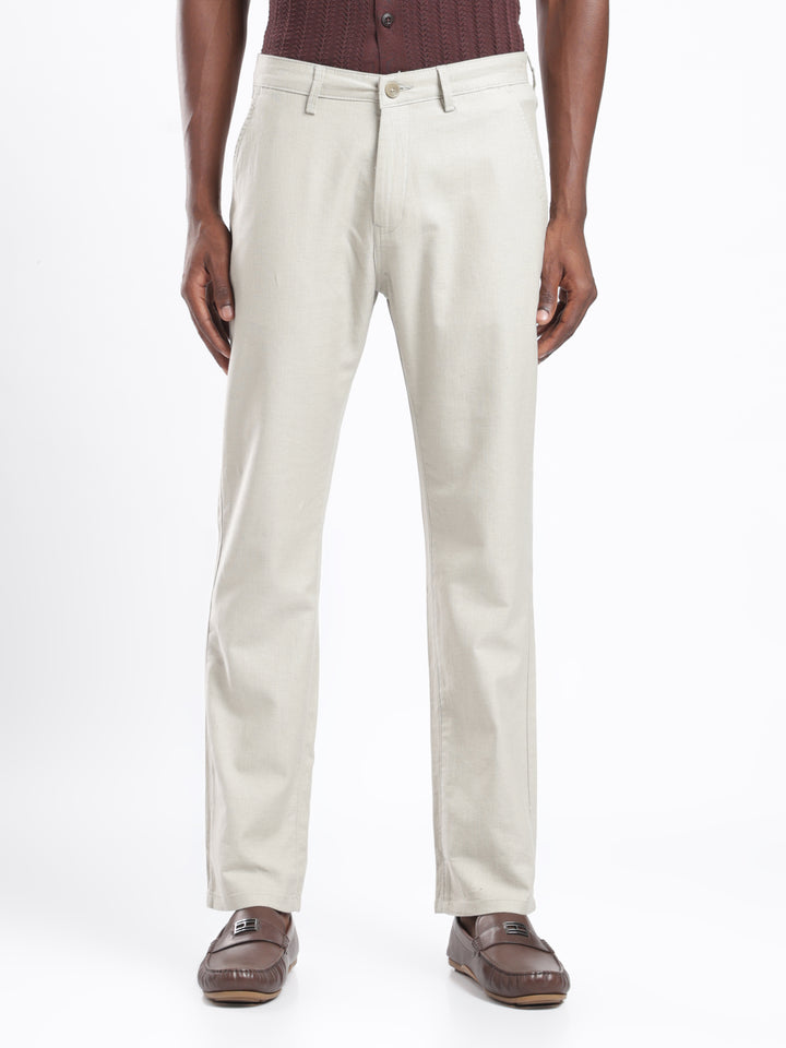 Pastel Green Cotton Linen Trouser