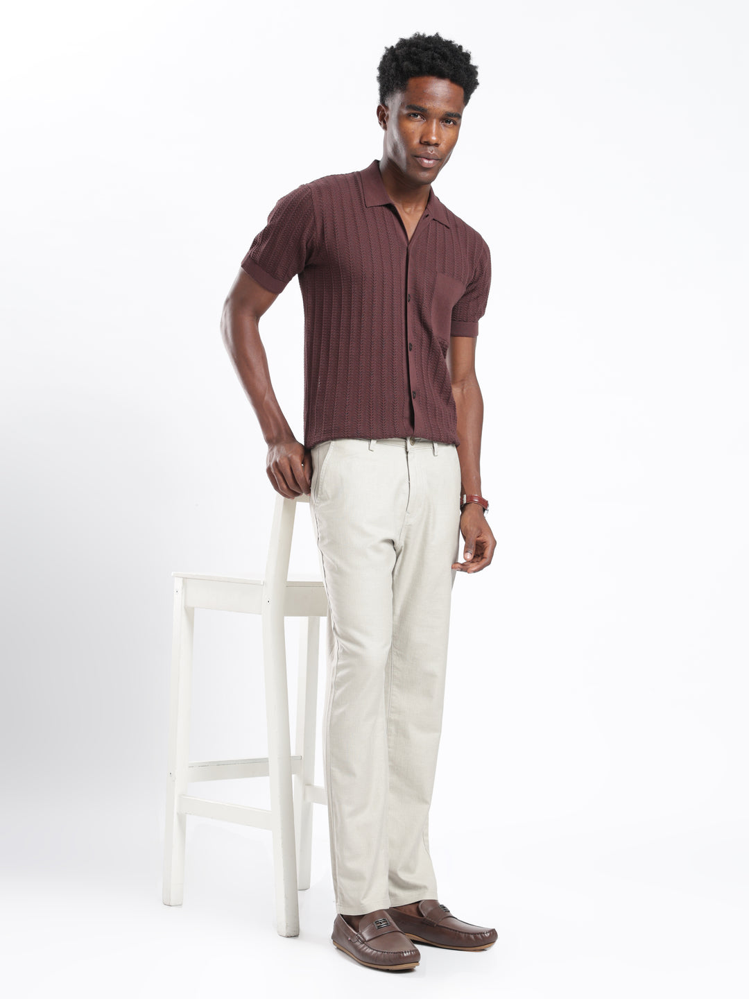 Pastel Green Cotton Linen Trouser