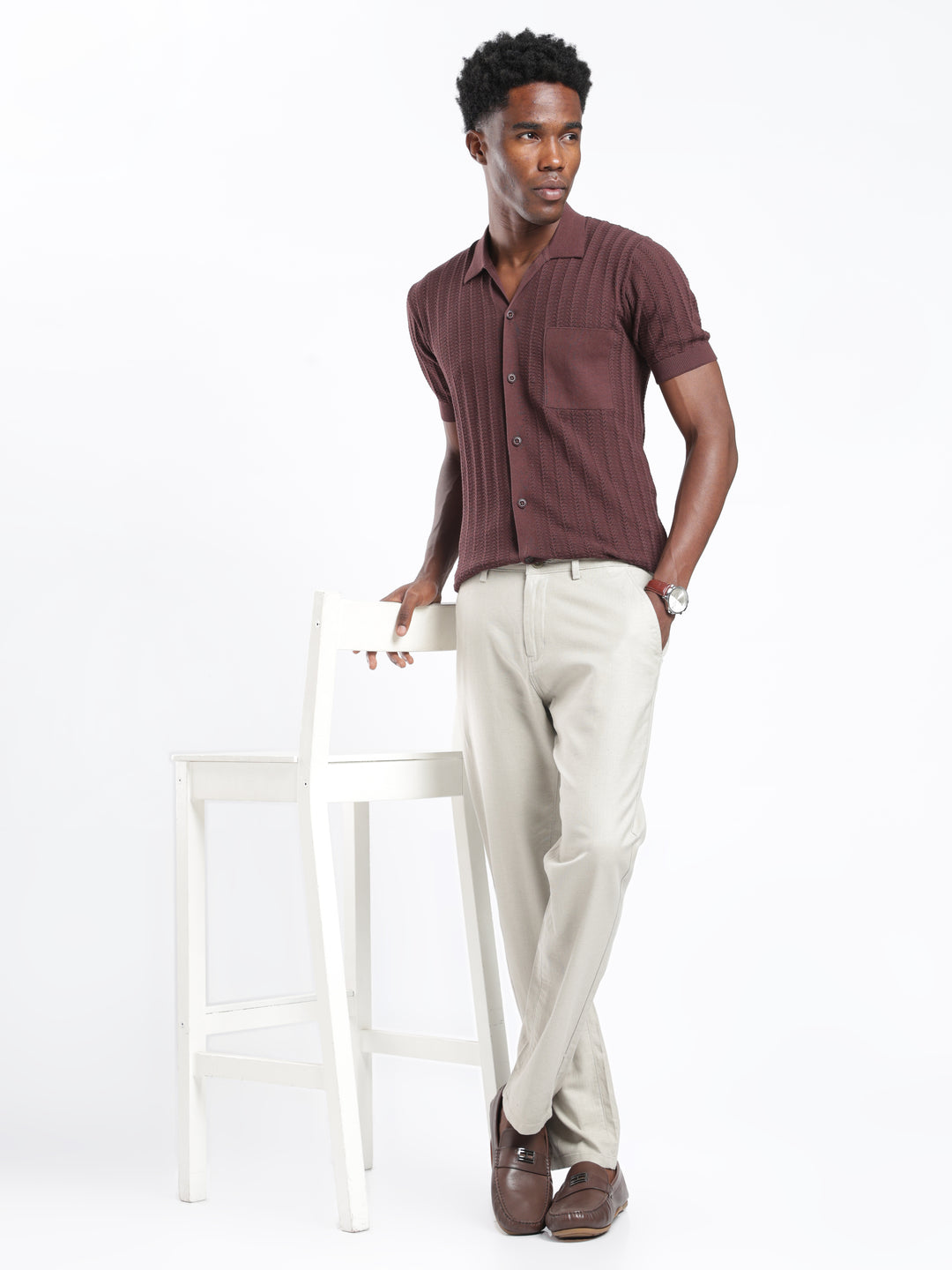 Pastel Green Cotton Linen Trouser