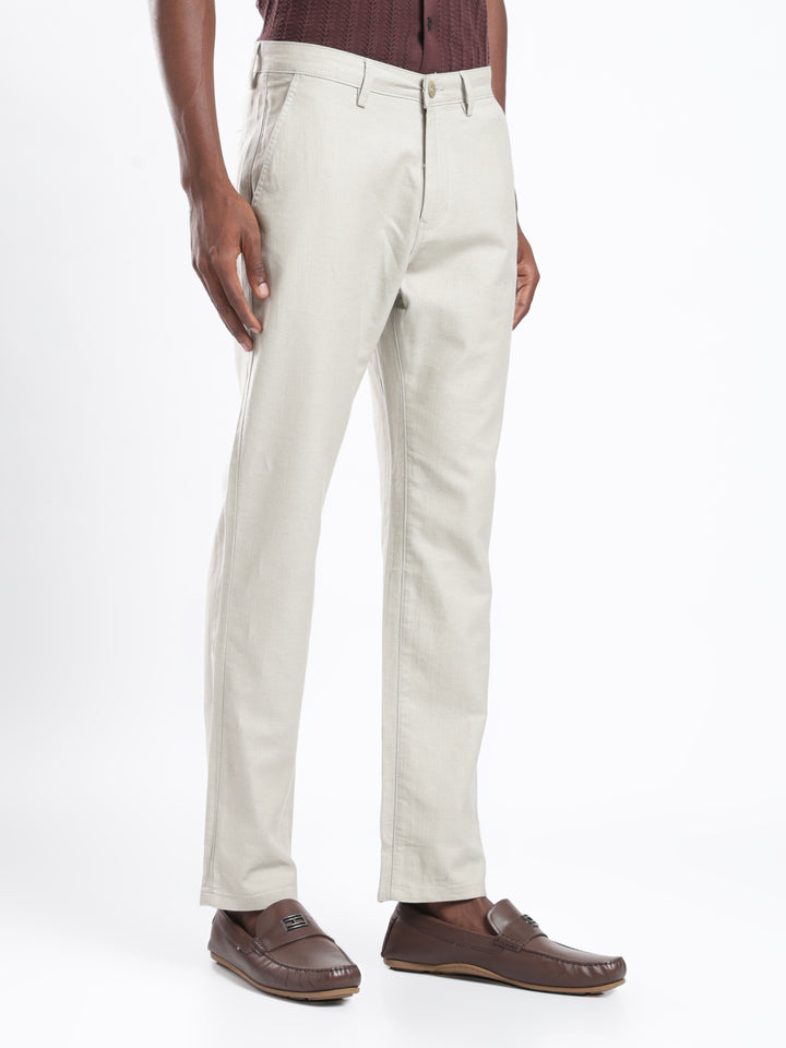 Pastel Green Cotton Linen Trouser