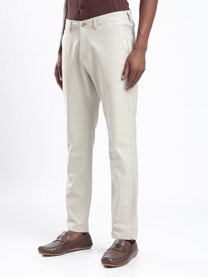 Pastel Green Cotton Linen Trouser