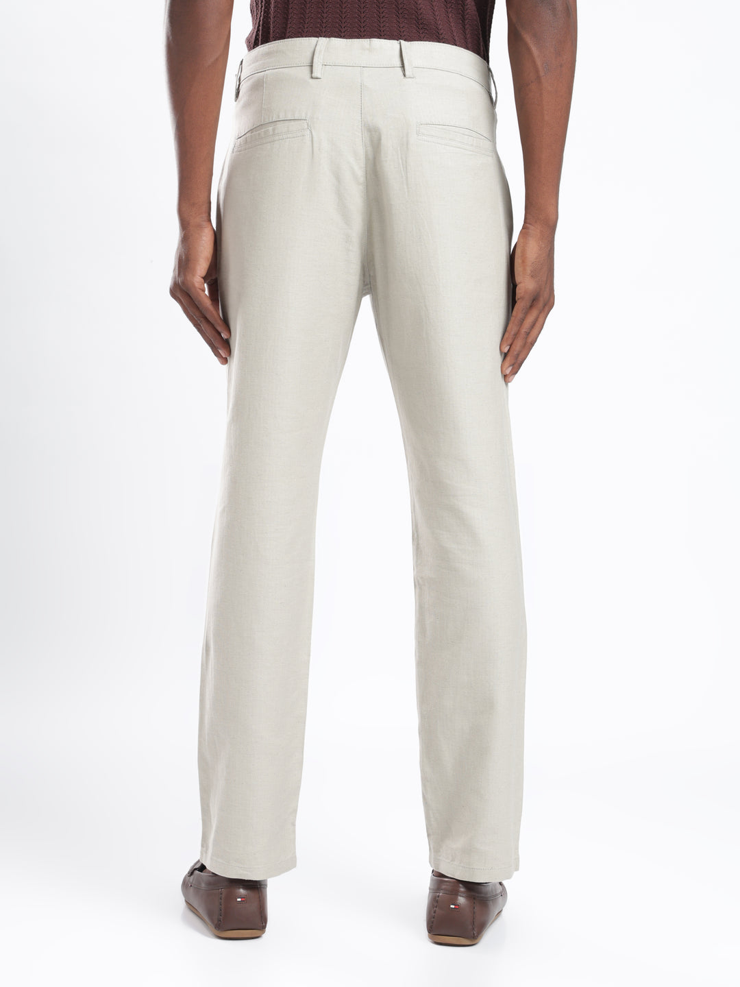 Pastel Green Cotton Linen Trouser