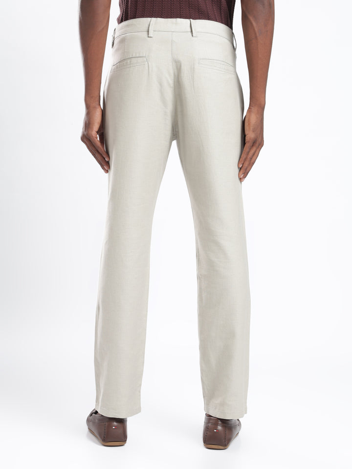 Pastel Green Cotton Linen Trouser