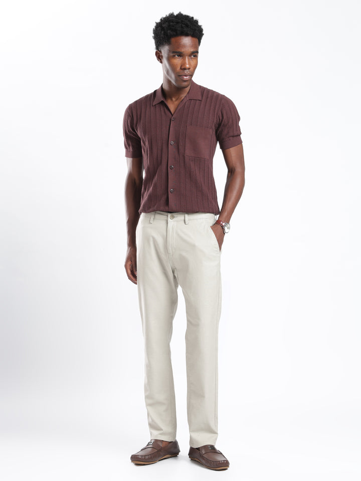 Pastel Green Cotton Linen Trouser