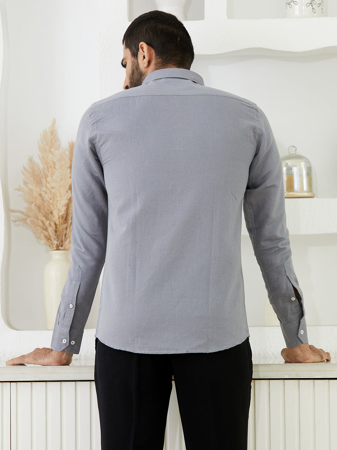 Grey Linen Shirt