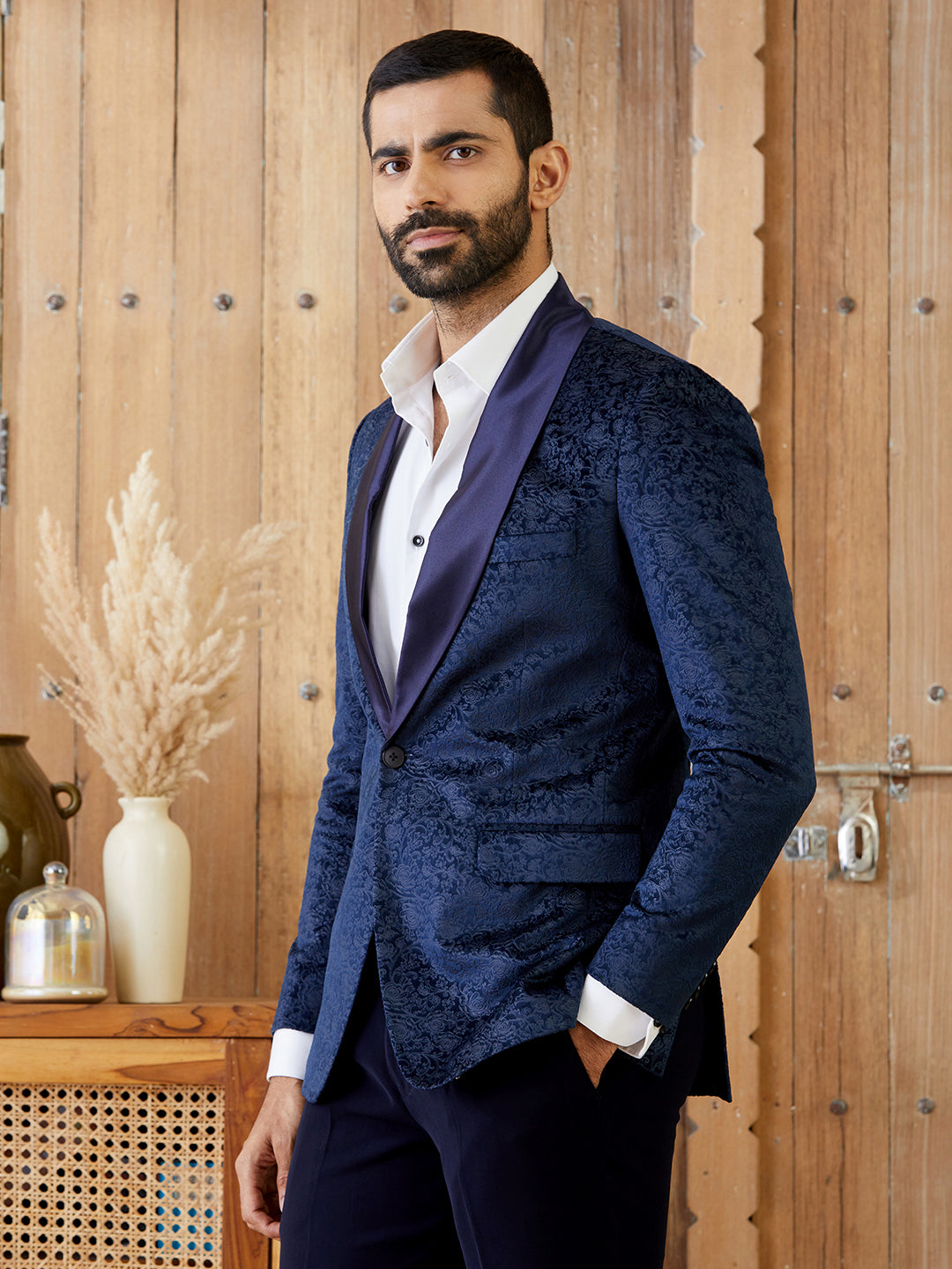 Side Button Blazer For Men Mens Velvet Blazer Sport Coat Two